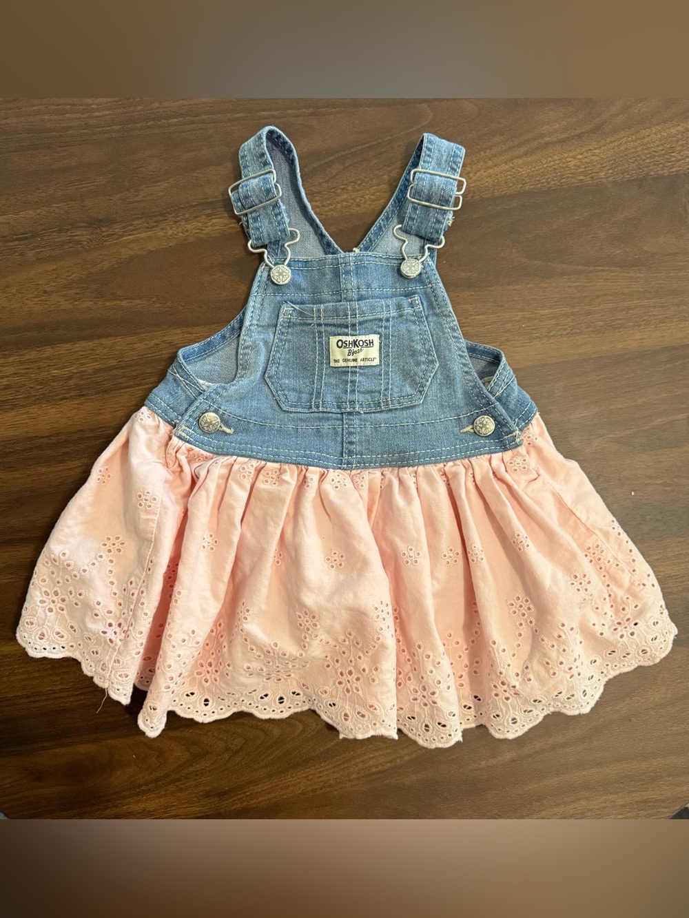 Baby girl Oshkosh overalls dress